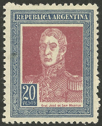 Lot 382 - Argentina general issues -  Guillermo Jalil - Philatino Auction # 2332 ARGENTINA: General sale with lots at very low starts!