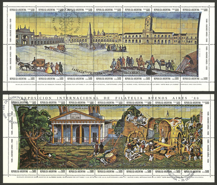 Lot 1164 - Argentina souvenir sheets - Guillermo Jalil - Philatino Auction # 2332 ARGENTINA: General sale with lots at very low starts! Lot 1164 - Argentina souvenir sheets - Guillermo Jalil - Philatino Auction # 2332 ARGENTINA: General sale with lots at very low starts!