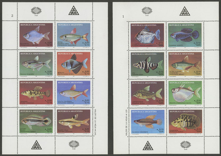 Lot 1169 - Argentina souvenir sheets - Guillermo Jalil - Philatino Auction # 2332 ARGENTINA: General sale with lots at very low starts! Lot 1169 - Argentina souvenir sheets - Guillermo Jalil - Philatino Auction # 2332 ARGENTINA: General sale with lots at very low starts!