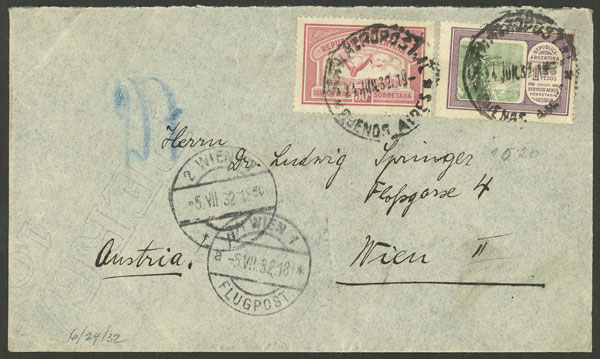 Lot 1247 - Argentina postal history -  Guillermo Jalil - Philatino Auction # 2332 ARGENTINA: General sale with lots at very low starts!