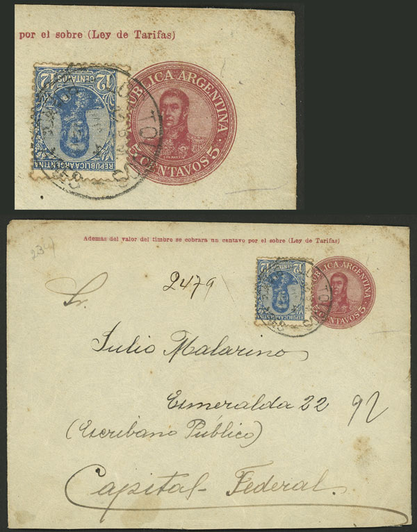 Lot 1236 - Argentina postal history -  Guillermo Jalil - Philatino Auction # 2332 ARGENTINA: General sale with lots at very low starts!