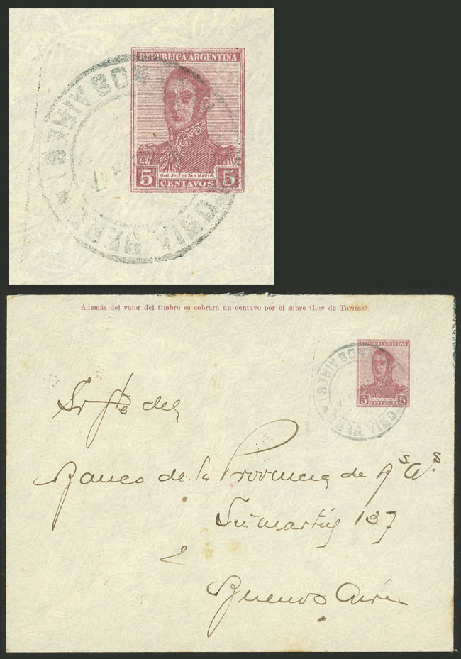 Lot 1241 - Argentina postal history -  Guillermo Jalil - Philatino Auction # 2332 ARGENTINA: General sale with lots at very low starts!