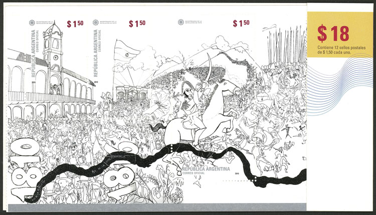 Lot 1176 - Argentina souvenir sheets -  Guillermo Jalil - Philatino Auction # 2332 ARGENTINA: General sale with lots at very low starts!