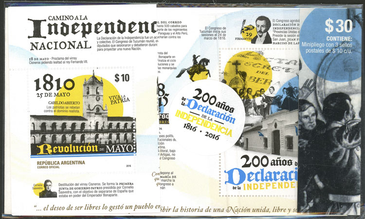 Lot 1178 - Argentina souvenir sheets -  Guillermo Jalil - Philatino Auction # 2332 ARGENTINA: General sale with lots at very low starts!
