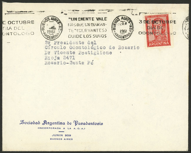 Lot 1285 - Argentina postal history - Guillermo Jalil - Philatino Auction # 2332 ARGENTINA: General sale with lots at very low starts! Lot 1285 - Argentina postal history - Guillermo Jalil - Philatino Auction # 2332 ARGENTINA: General sale with lots at very low starts!