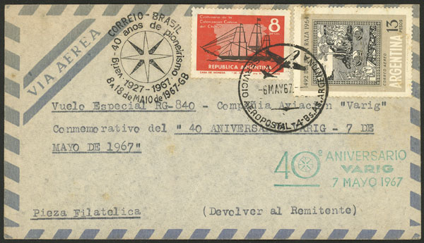 Lot 1291 - Argentina postal history - Guillermo Jalil - Philatino Auction # 2332 ARGENTINA: General sale with lots at very low starts! Lot 1291 - Argentina postal history - Guillermo Jalil - Philatino Auction # 2332 ARGENTINA: General sale with lots at very low starts!