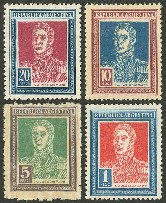 Lot 383 - Argentina general issues -  Guillermo Jalil - Philatino Auction # 2332 ARGENTINA: General sale with lots at very low starts!