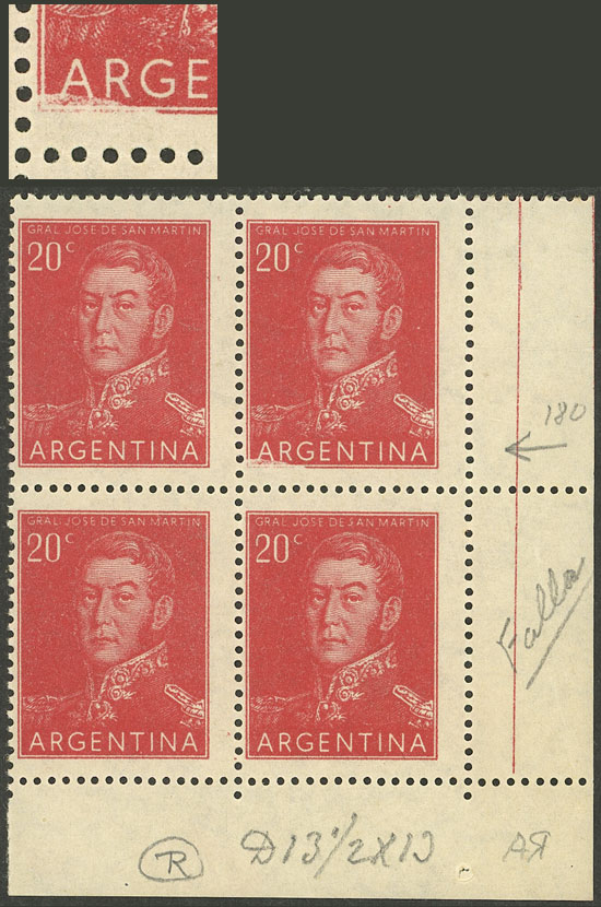 Lot 765 - Argentina general issues -  Guillermo Jalil - Philatino Auction # 2332 ARGENTINA: General sale with lots at very low starts!