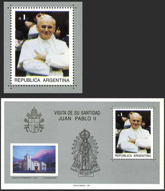 Lot 1168 - Argentina souvenir sheets - Guillermo Jalil - Philatino Auction # 2332 ARGENTINA: General sale with lots at very low starts! Lot 1168 - Argentina souvenir sheets - Guillermo Jalil - Philatino Auction # 2332 ARGENTINA: General sale with lots at very low starts!