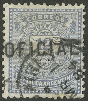 Lot 1187 - Argentina official stamps -  Guillermo Jalil - Philatino Auction # 2332 ARGENTINA: General sale with lots at very low starts!