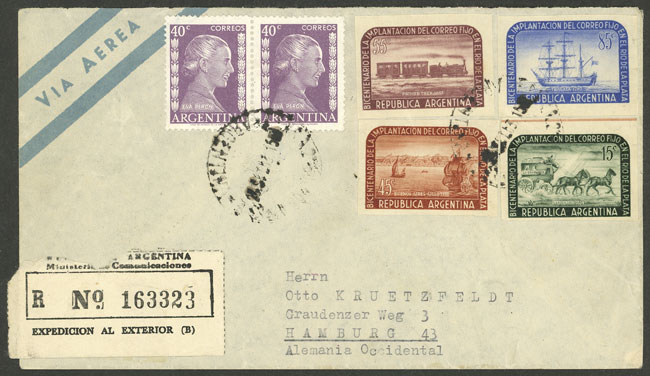 Lot 1273 - Argentina postal history -  Guillermo Jalil - Philatino Auction # 2332 ARGENTINA: General sale with lots at very low starts!