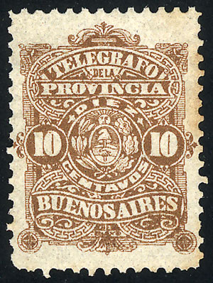 Lot 1215 - Argentina telegraph stamps -  Guillermo Jalil - Philatino Auction # 2332 ARGENTINA: General sale with lots at very low starts!
