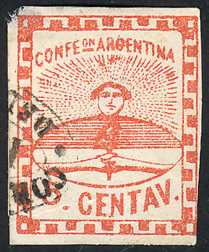 Lot 45 - Argentina confederation -  Guillermo Jalil - Philatino Auction # 2332 ARGENTINA: General sale with lots at very low starts!