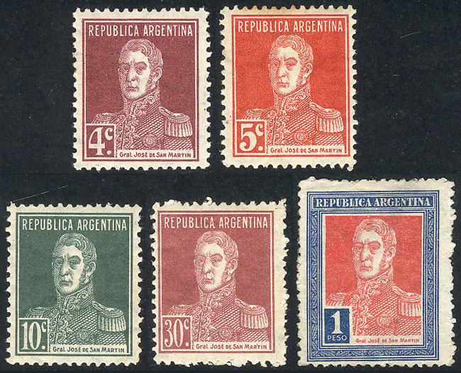 Lot 377 - Argentina general issues -  Guillermo Jalil - Philatino Auction # 2332 ARGENTINA: General sale with lots at very low starts!
