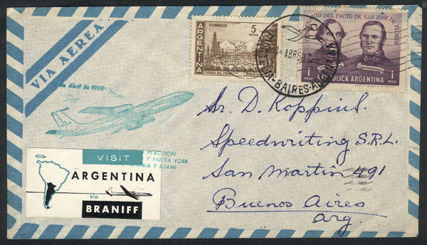 Lot 1284 - Argentina postal history - Guillermo Jalil - Philatino Auction # 2332 ARGENTINA: General sale with lots at very low starts! Lot 1284 - Argentina postal history - Guillermo Jalil - Philatino Auction # 2332 ARGENTINA: General sale with lots at very low starts!