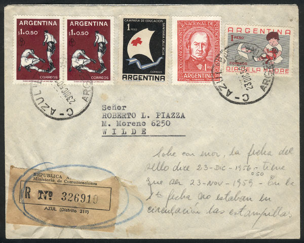 Lot 1278 - Argentina postal history - Guillermo Jalil - Philatino Auction # 2332 ARGENTINA: General sale with lots at very low starts! Lot 1278 - Argentina postal history - Guillermo Jalil - Philatino Auction # 2332 ARGENTINA: General sale with lots at very low starts!