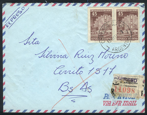 Lot 1292 - Argentina postal history - Guillermo Jalil - Philatino Auction # 2332 ARGENTINA: General sale with lots at very low starts! Lot 1292 - Argentina postal history - Guillermo Jalil - Philatino Auction # 2332 ARGENTINA: General sale with lots at very low starts!