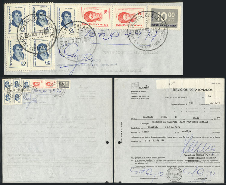 Lot 1301 - Argentina postal history -  Guillermo Jalil - Philatino Auction # 2332 ARGENTINA: General sale with lots at very low starts!
