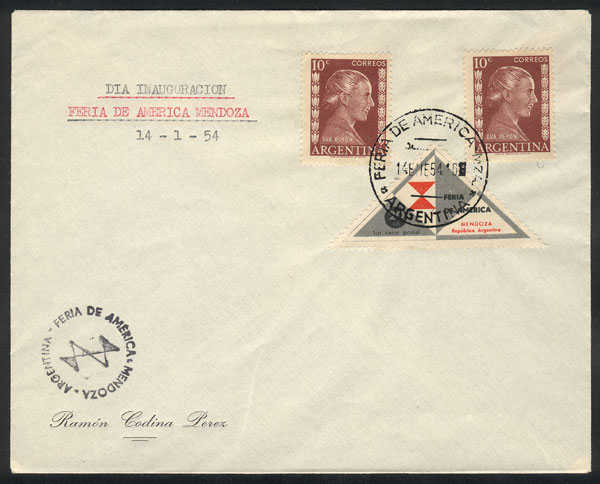 Lot 1274 - Argentina postal history -  Guillermo Jalil - Philatino Auction # 2332 ARGENTINA: General sale with lots at very low starts!