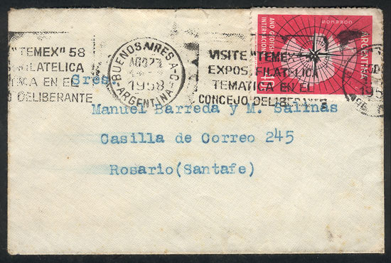 Lot 1294 - Argentina postal history - Guillermo Jalil - Philatino Auction # 2332 ARGENTINA: General sale with lots at very low starts! Lot 1294 - Argentina postal history - Guillermo Jalil - Philatino Auction # 2332 ARGENTINA: General sale with lots at very low starts!