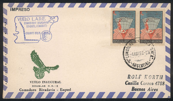 Lot 1293 - Argentina postal history - Guillermo Jalil - Philatino Auction # 2332 ARGENTINA: General sale with lots at very low starts! Lot 1293 - Argentina postal history - Guillermo Jalil - Philatino Auction # 2332 ARGENTINA: General sale with lots at very low starts!