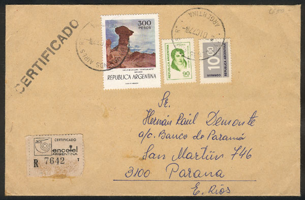 Lot 1302 - Argentina postal history -  Guillermo Jalil - Philatino Auction # 2332 ARGENTINA: General sale with lots at very low starts!