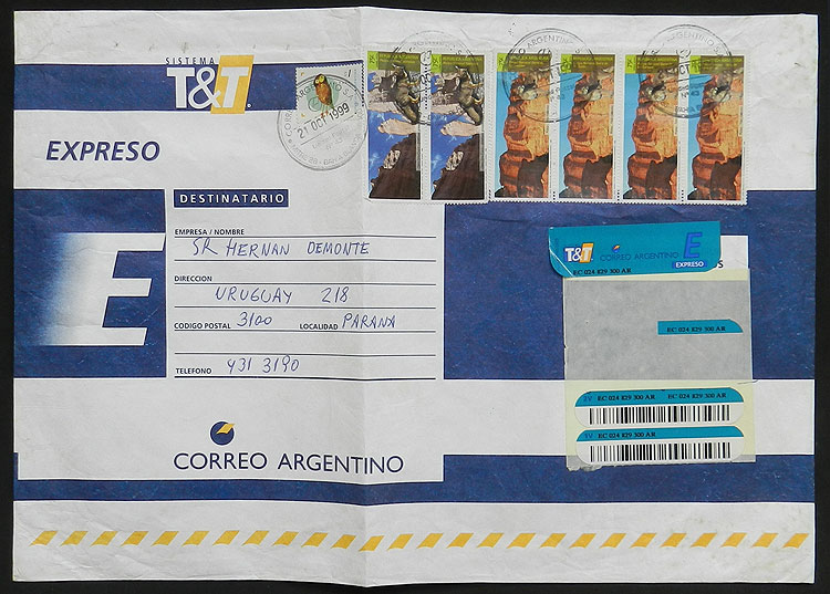 Lot 1320 - Argentina postal history -  Guillermo Jalil - Philatino Auction # 2332 ARGENTINA: General sale with lots at very low starts!