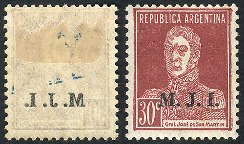 Lot 1217 - Argentina official stamps -  Guillermo Jalil - Philatino Auction # 2335 ARGENTINA: General auction with very good material and very low starts!