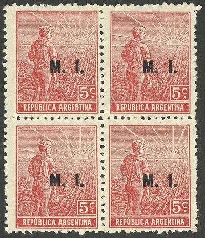 Lot 1206 - Argentina official stamps -  Guillermo Jalil - Philatino Auction # 2335 ARGENTINA: General auction with very good material and very low starts!