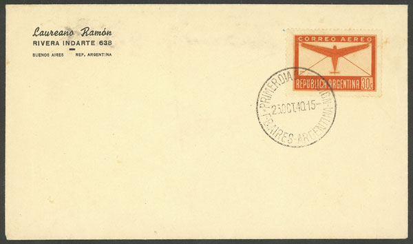 Lot 1085 - Argentina airmail -  Guillermo Jalil - Philatino Auction # 2335 ARGENTINA: General auction with very good material and very low starts!
