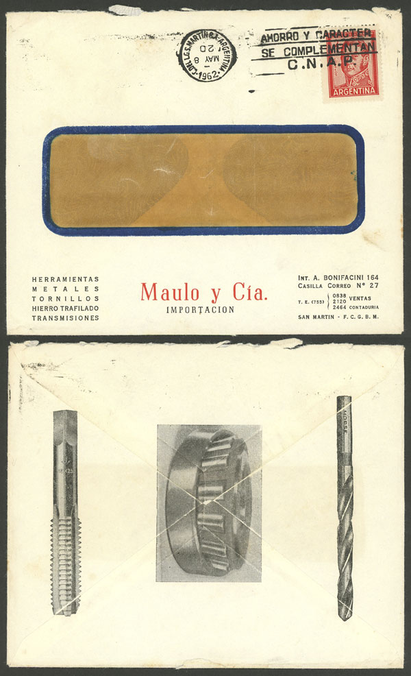Lot 1407 - Argentina postal history - Guillermo Jalil - Philatino Auction # 2335 ARGENTINA: General auction with very good material and very low starts! Lot 1407 - Argentina postal history - Guillermo Jalil - Philatino Auction # 2335 ARGENTINA: General auction with very good material and very low starts!