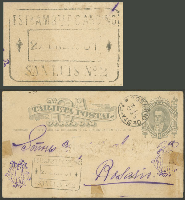 Lot 1340 - Argentina postal history - Guillermo Jalil - Philatino Auction # 2335 ARGENTINA: General auction with very good material and very low starts! Lot 1340 - Argentina postal history - Guillermo Jalil - Philatino Auction # 2335 ARGENTINA: General auction with very good material and very low starts!