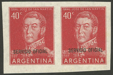 Lot 1249 - Argentina official stamps - Guillermo Jalil - Philatino Auction # 2335 ARGENTINA: General auction with very good material and very low starts! Lot 1249 - Argentina official stamps - Guillermo Jalil - Philatino Auction # 2335 ARGENTINA: General auction with very good material and very low starts!