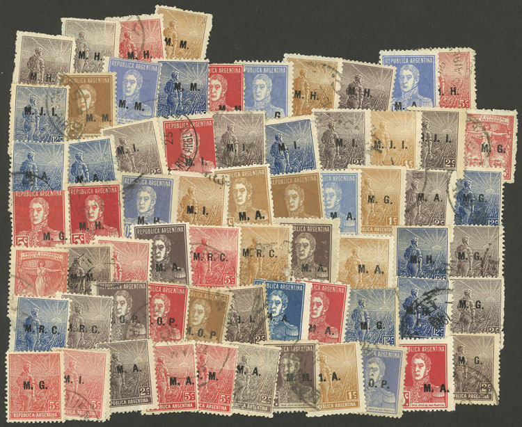 Lot 1271 - Argentina OFFICIAL STAMPS - LOTS - Guillermo Jalil - Philatino Auction # 2335 ARGENTINA: General auction with very good material and very low starts! Lot 1271 - Argentina OFFICIAL STAMPS - LOTS - Guillermo Jalil - Philatino Auction # 2335 ARGENTINA: General auction with very good material and very low starts!