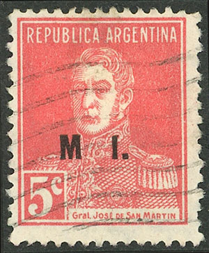 Lot 1208 - Argentina official stamps -  Guillermo Jalil - Philatino Auction # 2335 ARGENTINA: General auction with very good material and very low starts!