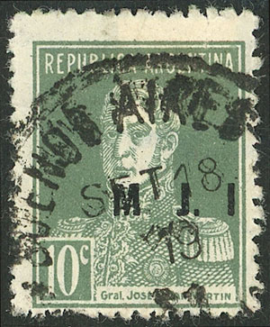 Lot 1212 - Argentina official stamps -  Guillermo Jalil - Philatino Auction # 2335 ARGENTINA: General auction with very good material and very low starts!