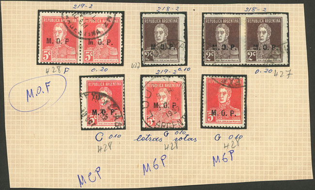 Lot 1267 - Argentina OFFICIAL STAMPS - LOTS - Guillermo Jalil - Philatino Auction # 2335 ARGENTINA: General auction with very good material and very low starts! Lot 1267 - Argentina OFFICIAL STAMPS - LOTS - Guillermo Jalil - Philatino Auction # 2335 ARGENTINA: General auction with very good material and very low starts!