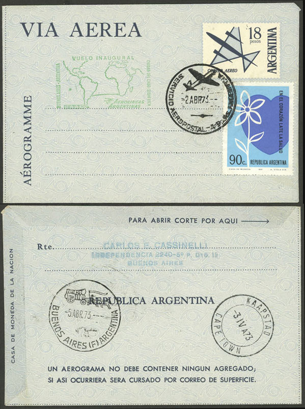 Lot 1420 - Argentina postal history - Guillermo Jalil - Philatino Auction # 2335 ARGENTINA: General auction with very good material and very low starts! Lot 1420 - Argentina postal history - Guillermo Jalil - Philatino Auction # 2335 ARGENTINA: General auction with very good material and very low starts!