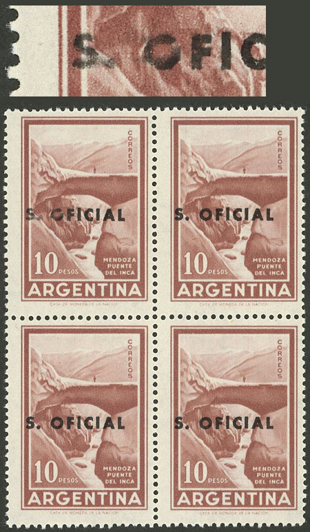 Lot 1251 - Argentina official stamps - Guillermo Jalil - Philatino Auction # 2335 ARGENTINA: General auction with very good material and very low starts! Lot 1251 - Argentina official stamps - Guillermo Jalil - Philatino Auction # 2335 ARGENTINA: General auction with very good material and very low starts!