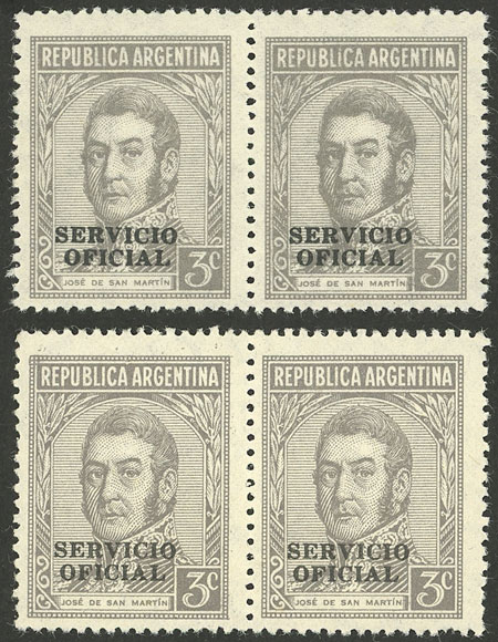 Lot 1234 - Argentina official stamps - Guillermo Jalil - Philatino Auction # 2335 ARGENTINA: General auction with very good material and very low starts! Lot 1234 - Argentina official stamps - Guillermo Jalil - Philatino Auction # 2335 ARGENTINA: General auction with very good material and very low starts!