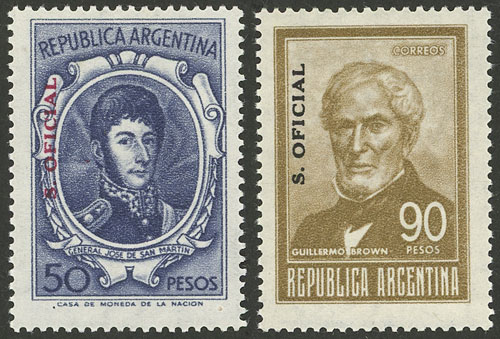 Lot 1254 - Argentina official stamps - Guillermo Jalil - Philatino Auction # 2335 ARGENTINA: General auction with very good material and very low starts! Lot 1254 - Argentina official stamps - Guillermo Jalil - Philatino Auction # 2335 ARGENTINA: General auction with very good material and very low starts!