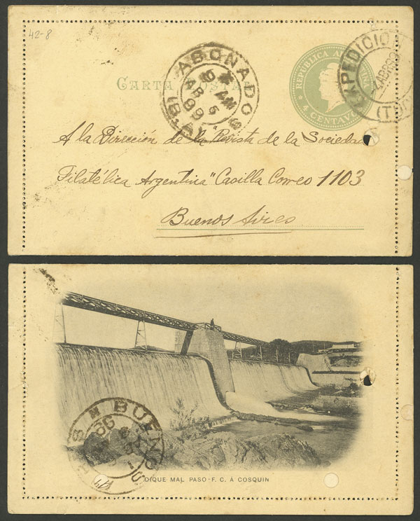Lot 1312 - Argentina Postal stationery - Guillermo Jalil - Philatino Auction # 2335 ARGENTINA: General auction with very good material and very low starts! Lot 1312 - Argentina Postal stationery - Guillermo Jalil - Philatino Auction # 2335 ARGENTINA: General auction with very good material and very low starts!