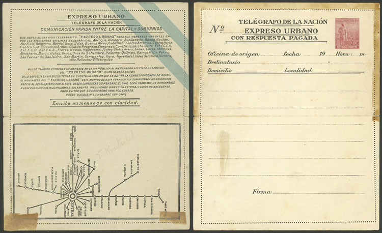 Lot 1315 - Argentina Postal stationery - Guillermo Jalil - Philatino Auction # 2335 ARGENTINA: General auction with very good material and very low starts! Lot 1315 - Argentina Postal stationery - Guillermo Jalil - Philatino Auction # 2335 ARGENTINA: General auction with very good material and very low starts!