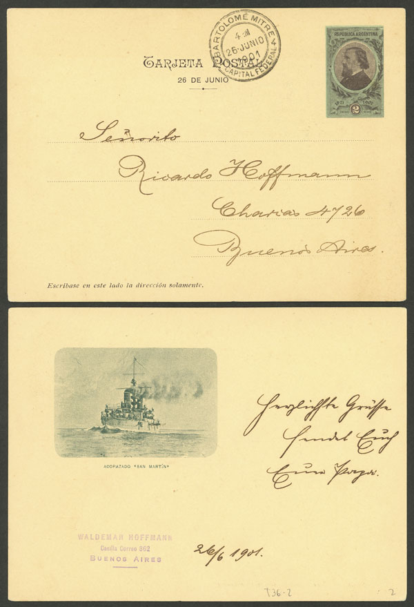 Lot 1330 - Argentina Postal stationery - Guillermo Jalil - Philatino Auction # 2335 ARGENTINA: General auction with very good material and very low starts! Lot 1330 - Argentina Postal stationery - Guillermo Jalil - Philatino Auction # 2335 ARGENTINA: General auction with very good material and very low starts!