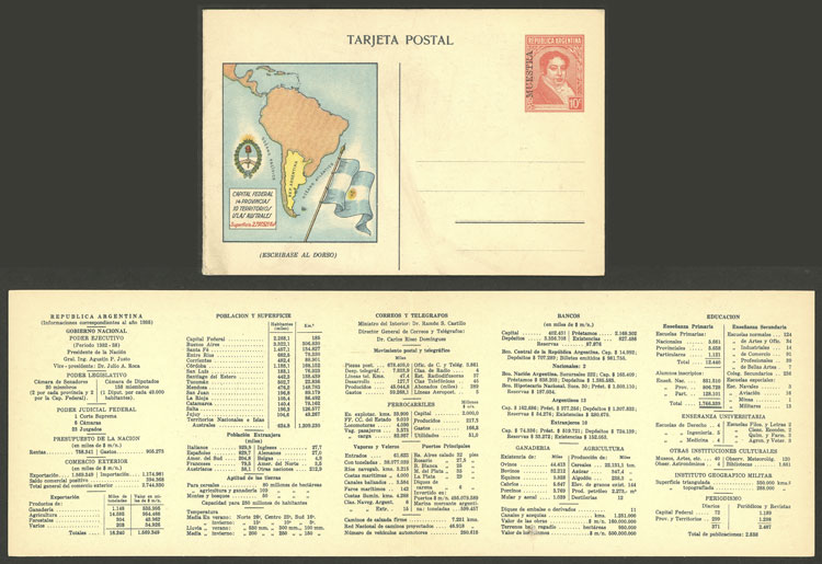 Lot 1332 - Argentina Postal stationery - Guillermo Jalil - Philatino Auction # 2335 ARGENTINA: General auction with very good material and very low starts! Lot 1332 - Argentina Postal stationery - Guillermo Jalil - Philatino Auction # 2335 ARGENTINA: General auction with very good material and very low starts!