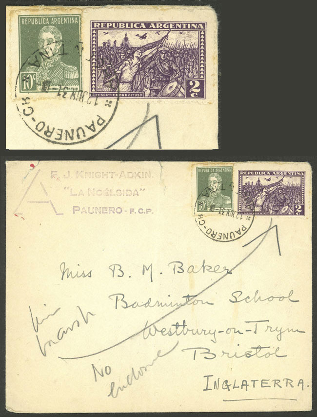 Lot 1366 - Argentina postal history - Guillermo Jalil - Philatino Auction # 2335 ARGENTINA: General auction with very good material and very low starts! Lot 1366 - Argentina postal history - Guillermo Jalil - Philatino Auction # 2335 ARGENTINA: General auction with very good material and very low starts!