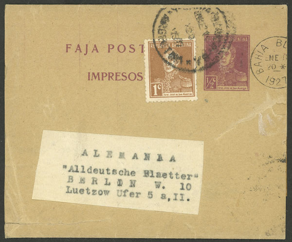 Lot 1362 - Argentina postal history - Guillermo Jalil - Philatino Auction # 2335 ARGENTINA: General auction with very good material and very low starts! Lot 1362 - Argentina postal history - Guillermo Jalil - Philatino Auction # 2335 ARGENTINA: General auction with very good material and very low starts!