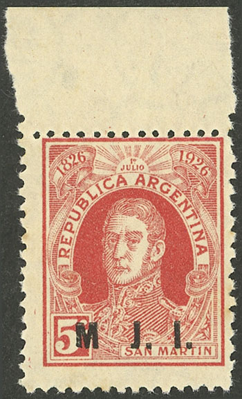Lot 1215 - Argentina official stamps -  Guillermo Jalil - Philatino Auction # 2335 ARGENTINA: General auction with very good material and very low starts!