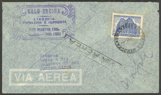 Lot 1375 - Argentina postal history - Guillermo Jalil - Philatino Auction # 2335 ARGENTINA: General auction with very good material and very low starts! Lot 1375 - Argentina postal history - Guillermo Jalil - Philatino Auction # 2335 ARGENTINA: General auction with very good material and very low starts!