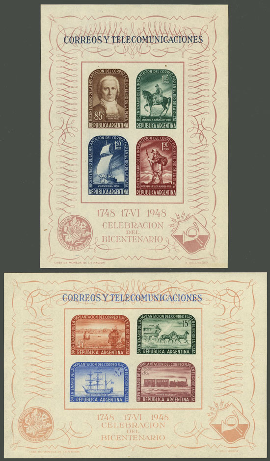Lot 1137 - Argentina souvenir sheets - Guillermo Jalil - Philatino Auction # 2335 ARGENTINA: General auction with very good material and very low starts! Lot 1137 - Argentina souvenir sheets - Guillermo Jalil - Philatino Auction # 2335 ARGENTINA: General auction with very good material and very low starts!